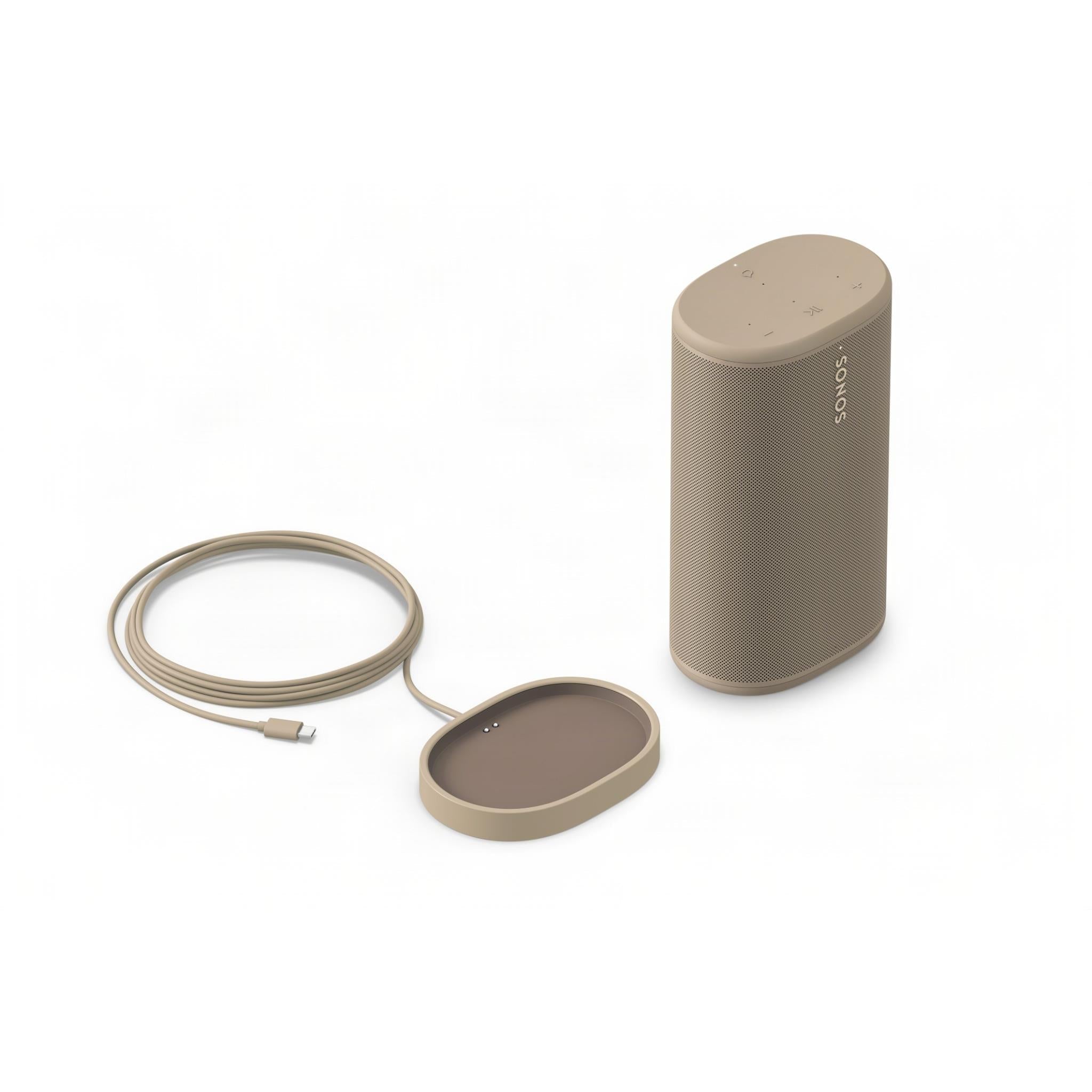 Sonos Play portable Wi-Fi and Bluetooth speaker in sand beige, image 2 - Portable Speakers at Tech Supply Shed NZ