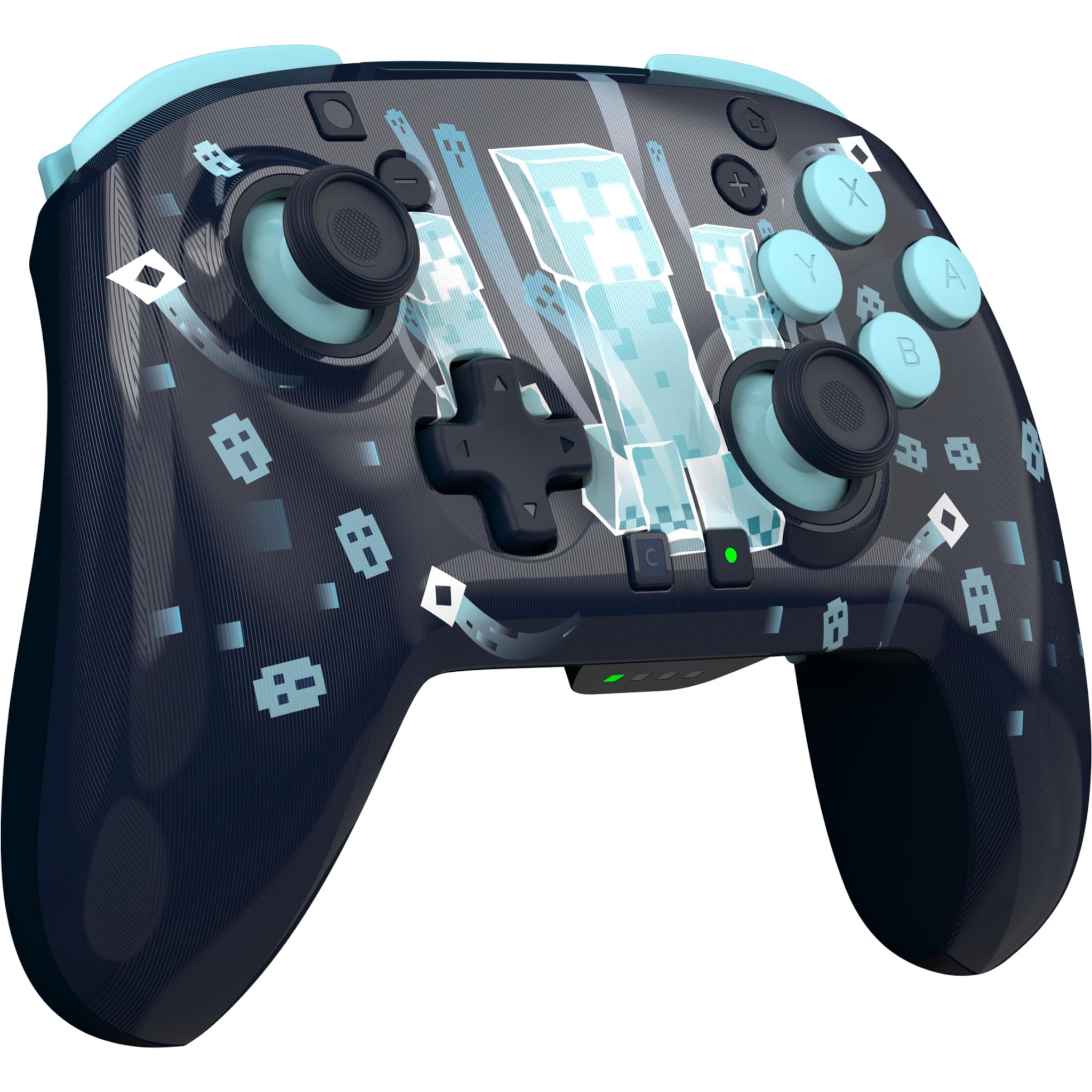 Turtle Beach Rematch wireless controller for Switch 2 with black Minecraft Dungeons II lenticular design, image 12 - Electronic Gaming Accessories at Tech Supply Shed NZ