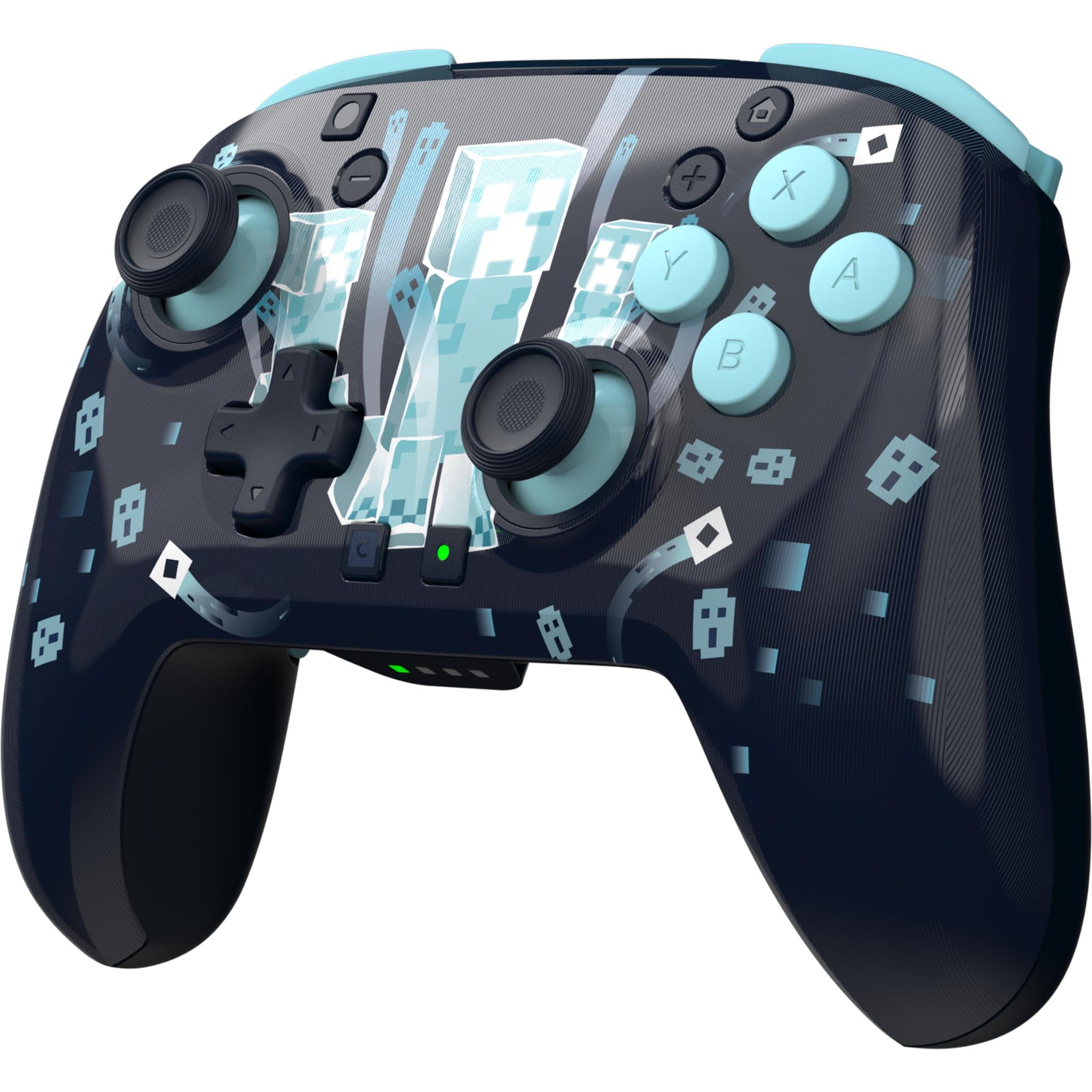Turtle Beach Rematch wireless controller for Switch 2 with black Minecraft Dungeons II lenticular design, image 13 - Electronic Gaming Accessories at Tech Supply Shed NZ