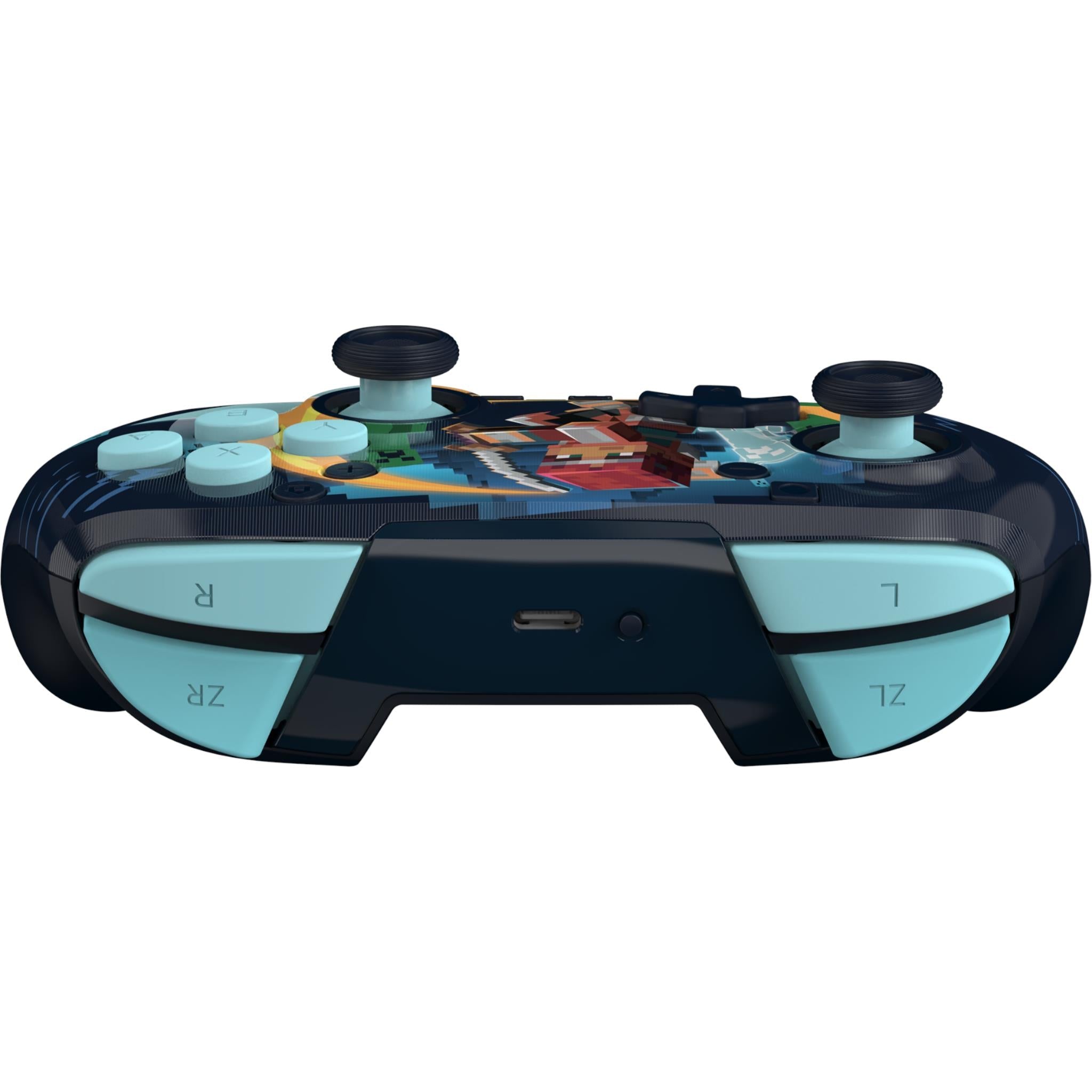 Turtle Beach Rematch wireless controller for Switch 2 with black Minecraft Dungeons II lenticular design, image 15 - Electronic Gaming Accessories at Tech Supply Shed NZ