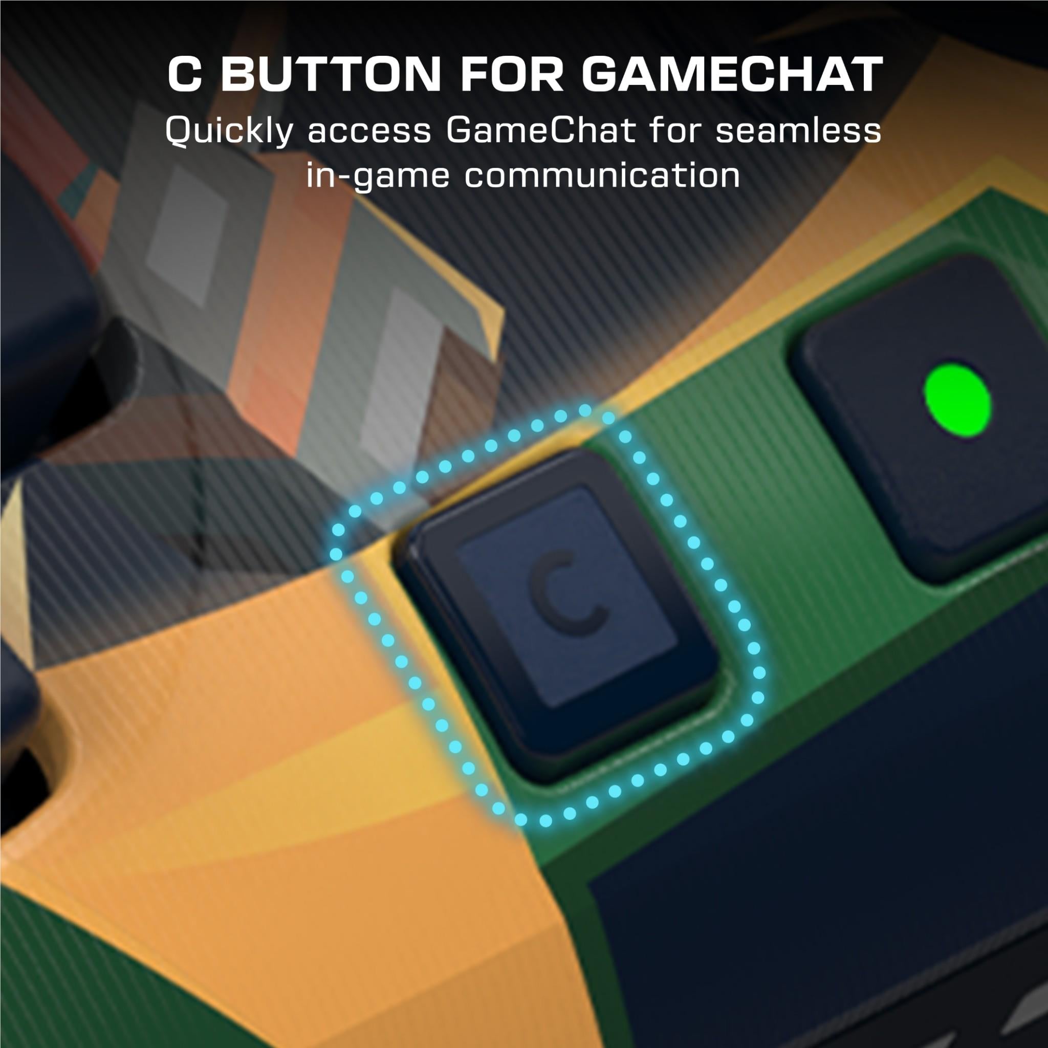 Turtle Beach Rematch wireless controller for Switch 2 with black Minecraft Dungeons II lenticular design, image 6 - Electronic Gaming Accessories at Tech Supply Shed NZ