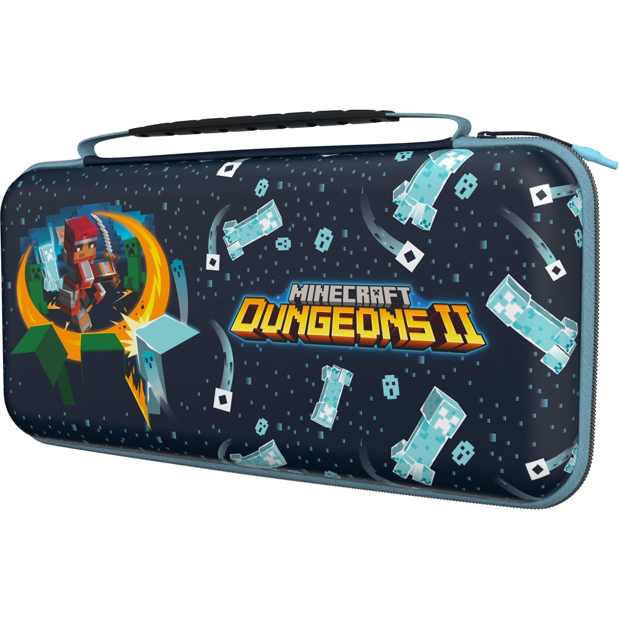 Turtle Beach PlayTrek blue Minecraft Dungeons II travel case for Nintendo Switch 2, image 2 - Electronic Gaming Accessories at Tech Supply Shed NZ