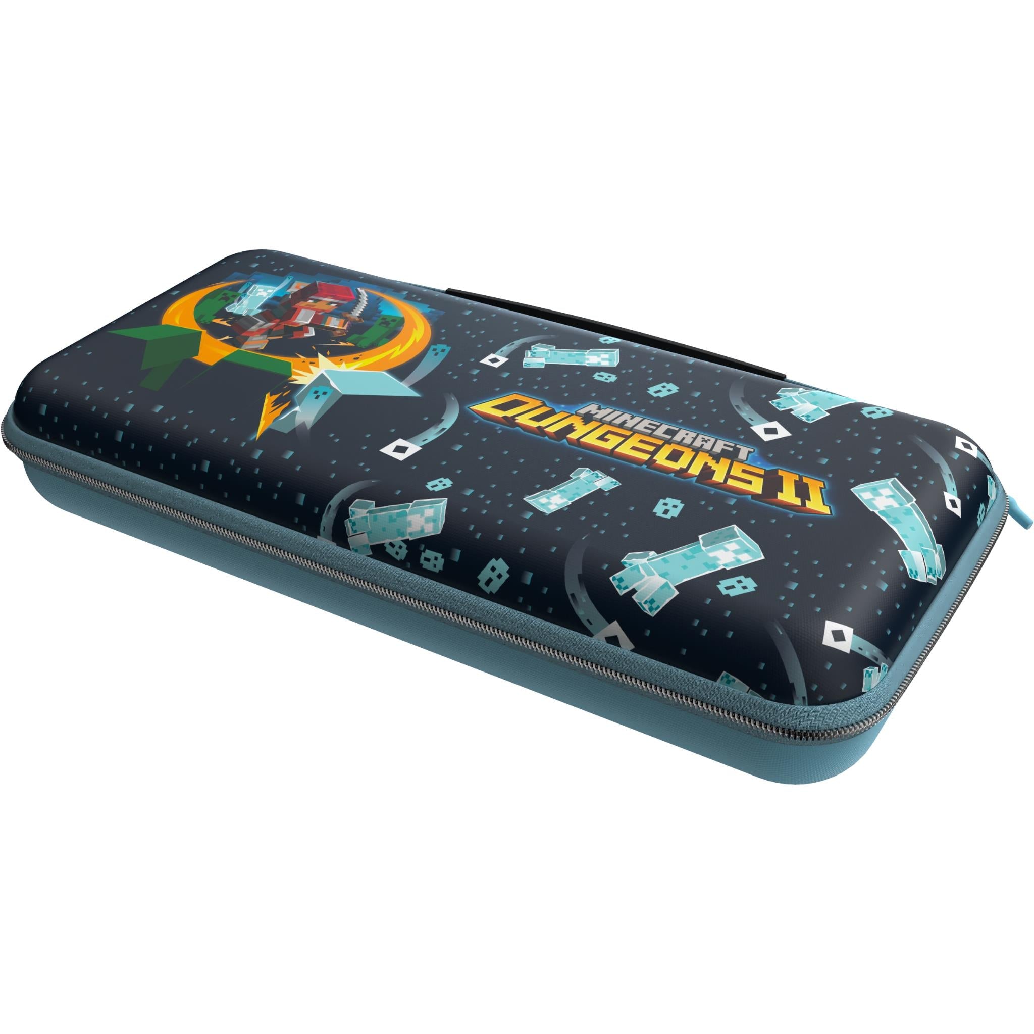 Turtle Beach PlayTrek blue Minecraft Dungeons II travel case for Nintendo Switch 2, image 3 - Electronic Gaming Accessories at Tech Supply Shed NZ