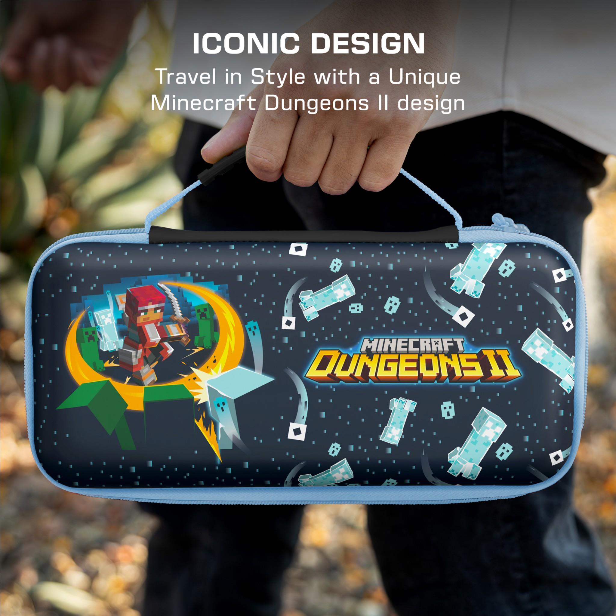 Turtle Beach PlayTrek blue Minecraft Dungeons II travel case for Nintendo Switch 2, image 6 - Electronic Gaming Accessories at Tech Supply Shed NZ