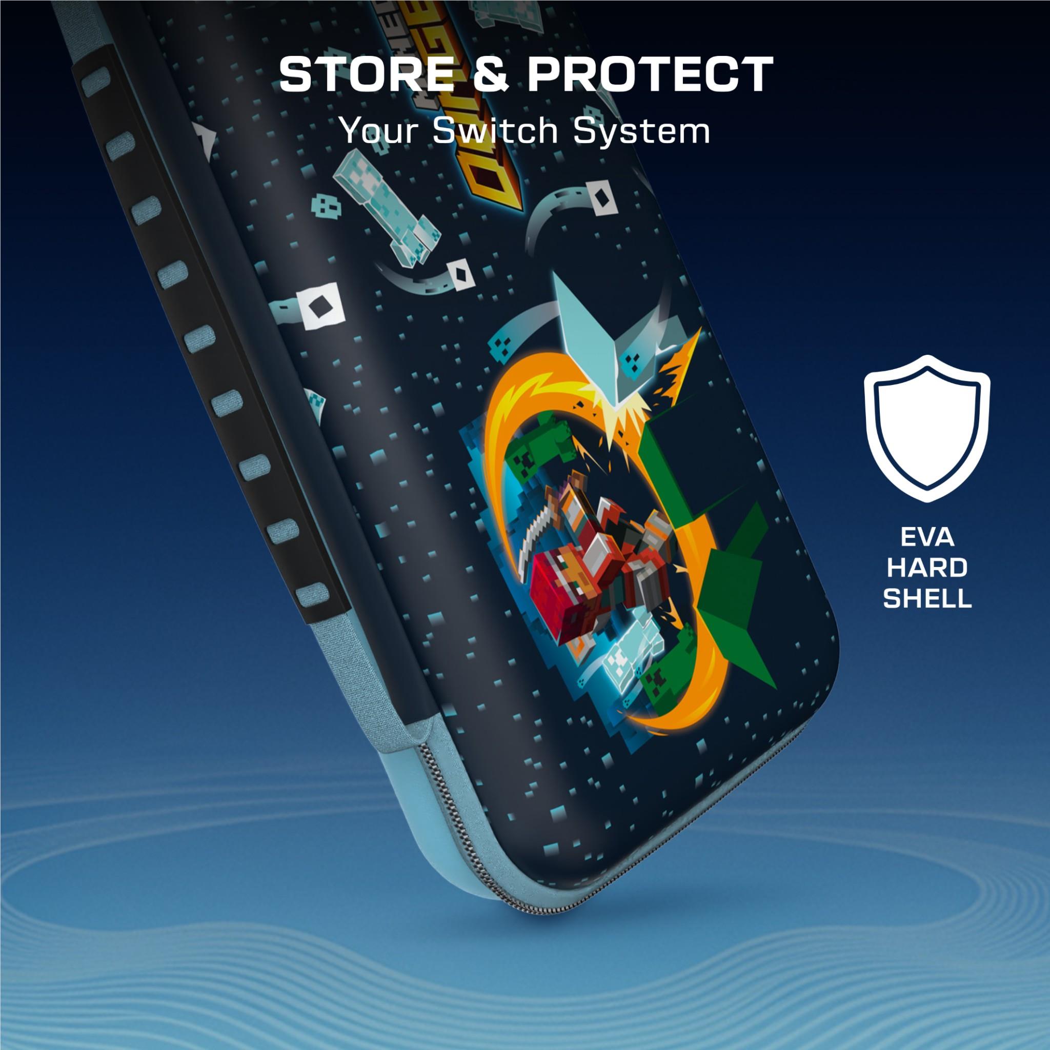 Turtle Beach PlayTrek blue Minecraft Dungeons II travel case for Nintendo Switch 2, image 7 - Electronic Gaming Accessories at Tech Supply Shed NZ