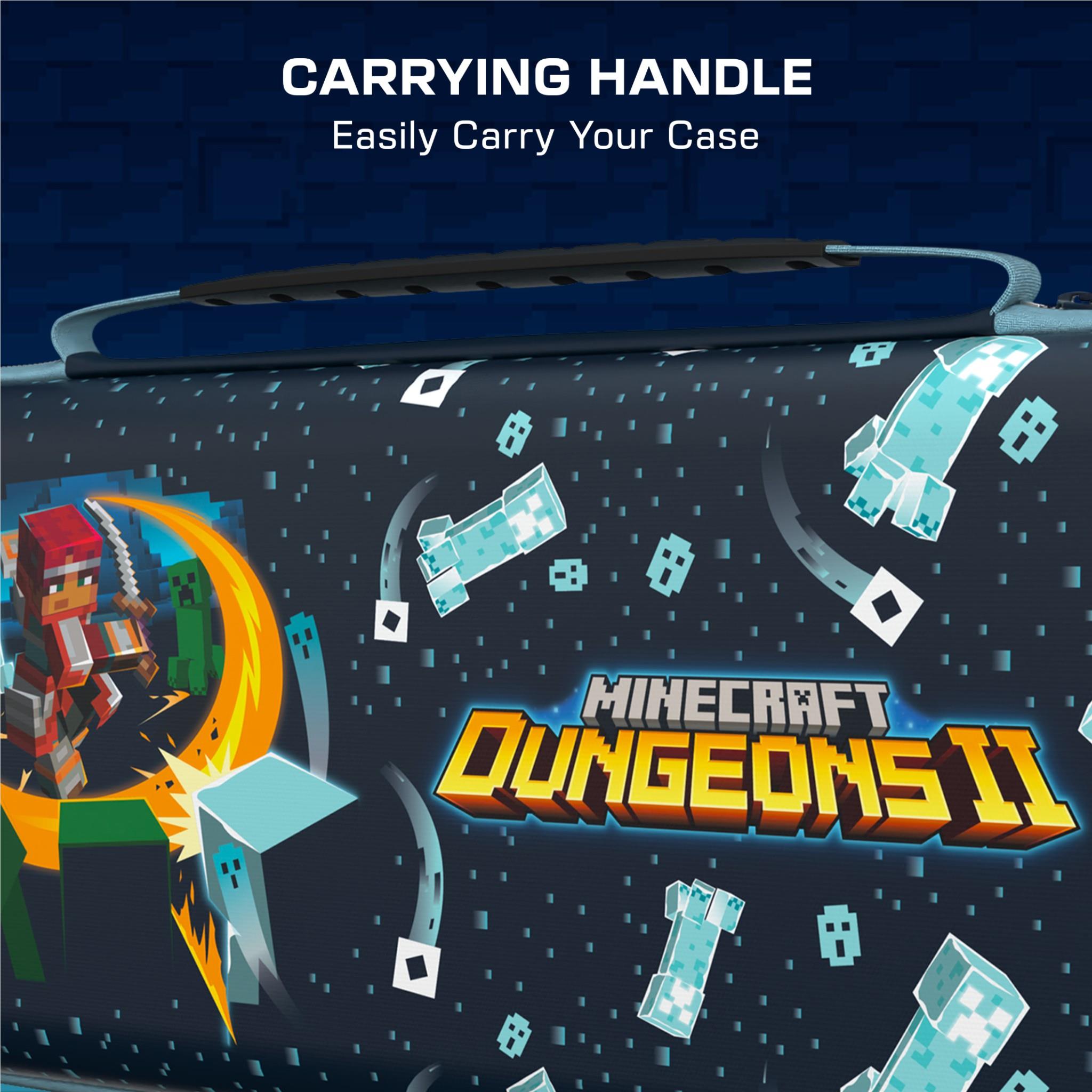 Turtle Beach PlayTrek blue Minecraft Dungeons II travel case for Nintendo Switch 2, image 8 - Electronic Gaming Accessories at Tech Supply Shed NZ
