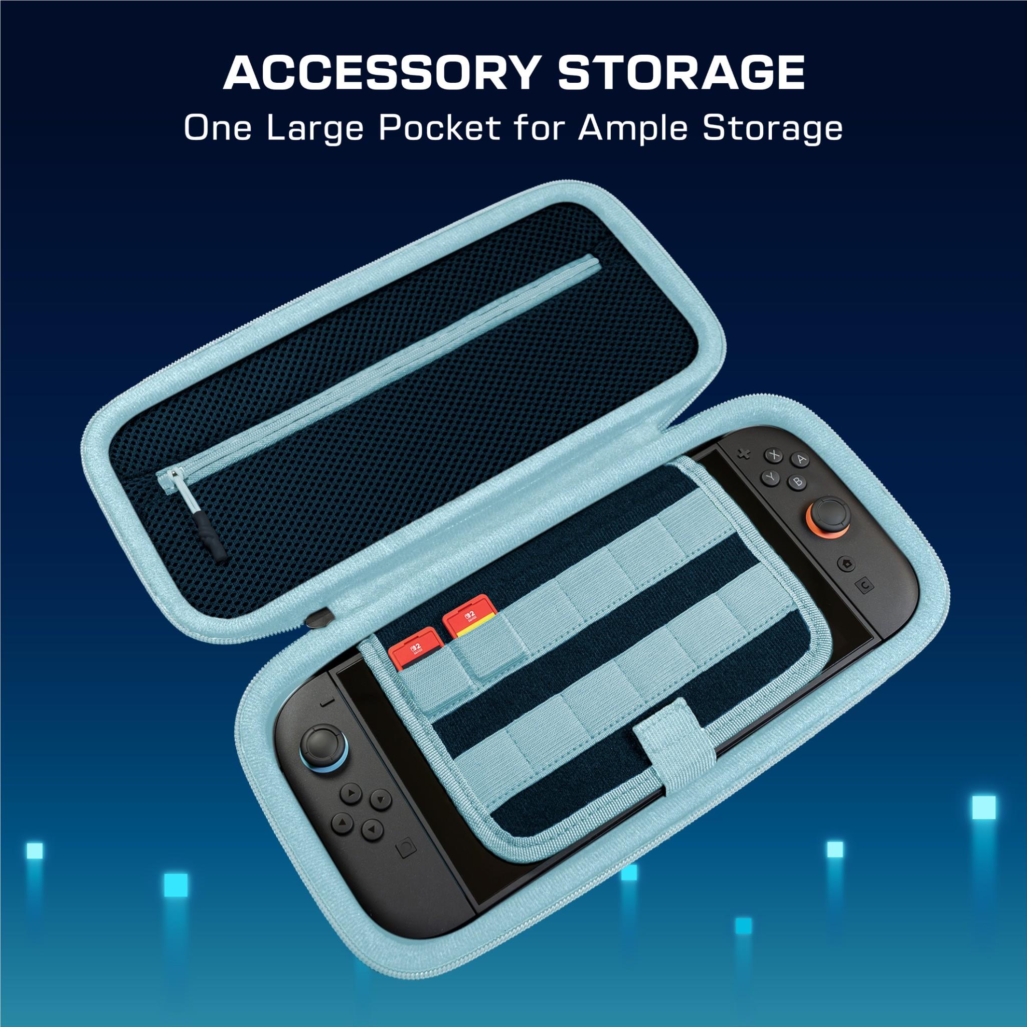 Turtle Beach PlayTrek blue Minecraft Dungeons II travel case for Nintendo Switch 2, image 9 - Electronic Gaming Accessories at Tech Supply Shed NZ