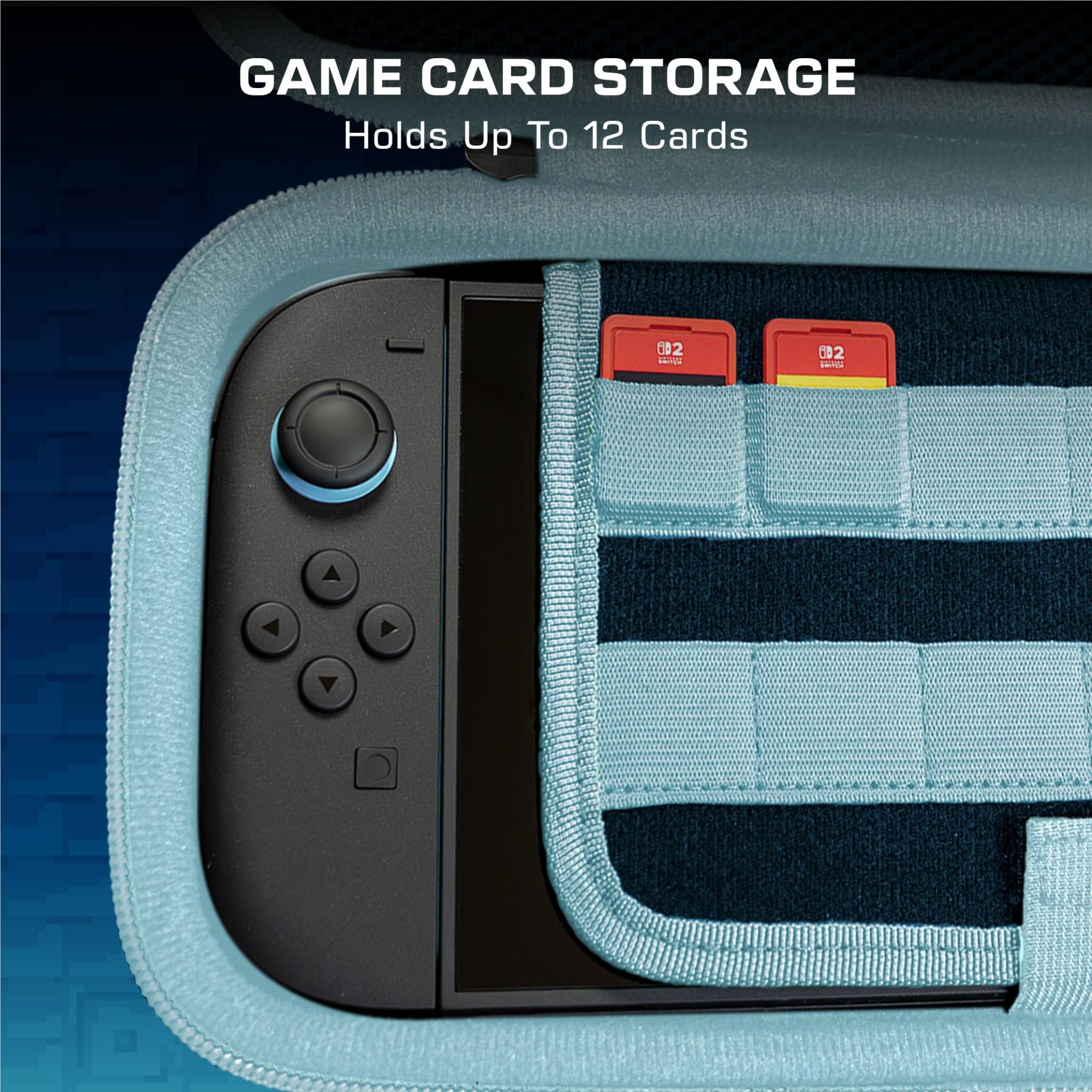Turtle Beach PlayTrek blue Minecraft Dungeons II travel case for Nintendo Switch 2, image 10 - Electronic Gaming Accessories at Tech Supply Shed NZ