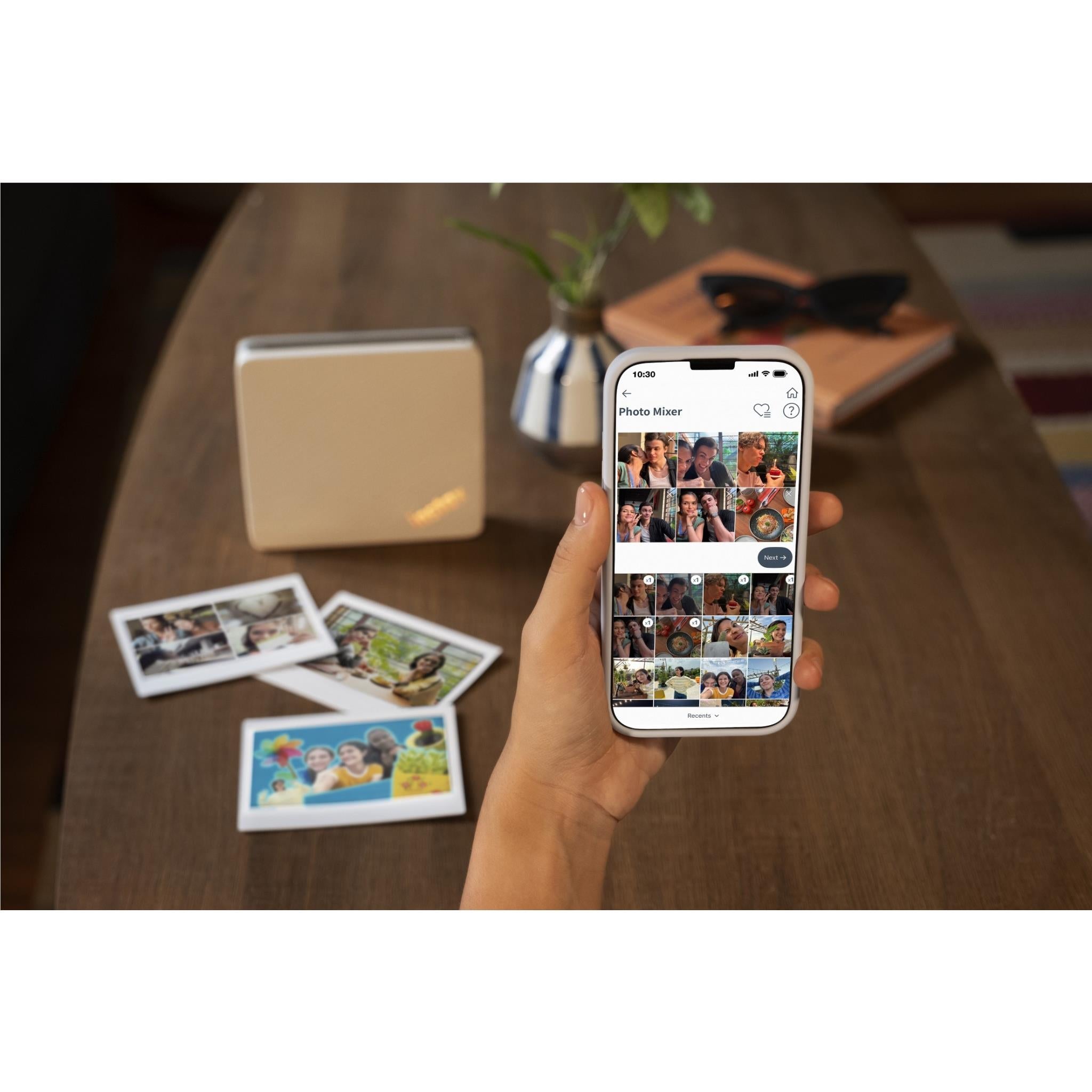 Fujifilm Instax Link WIDE 2 smartphone printer in Duo Beige, image 12 - Instant Cameras & Film at Tech Supply Shed NZ