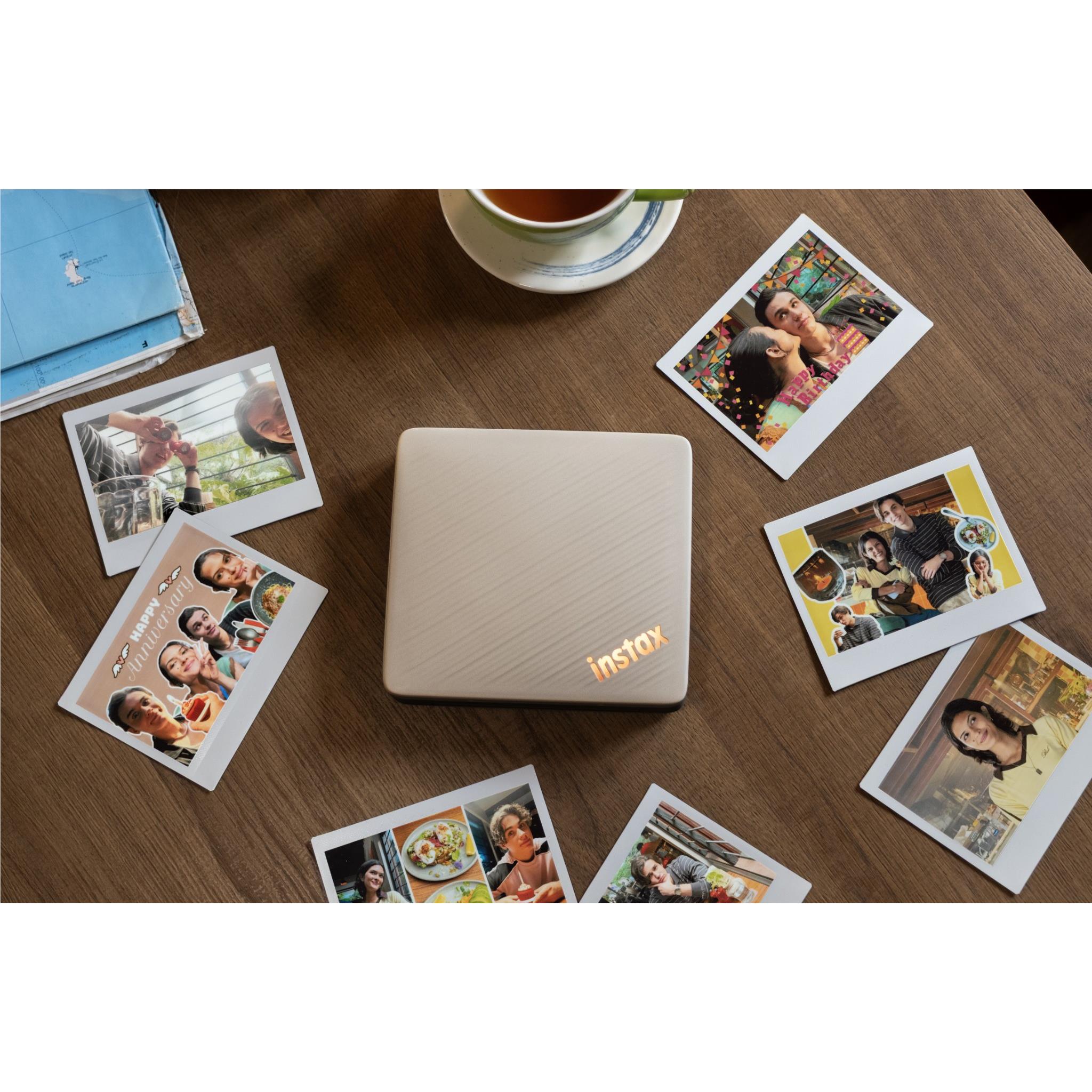 Fujifilm Instax Link WIDE 2 smartphone printer in Duo Beige, image 10 - Instant Cameras & Film at Tech Supply Shed NZ