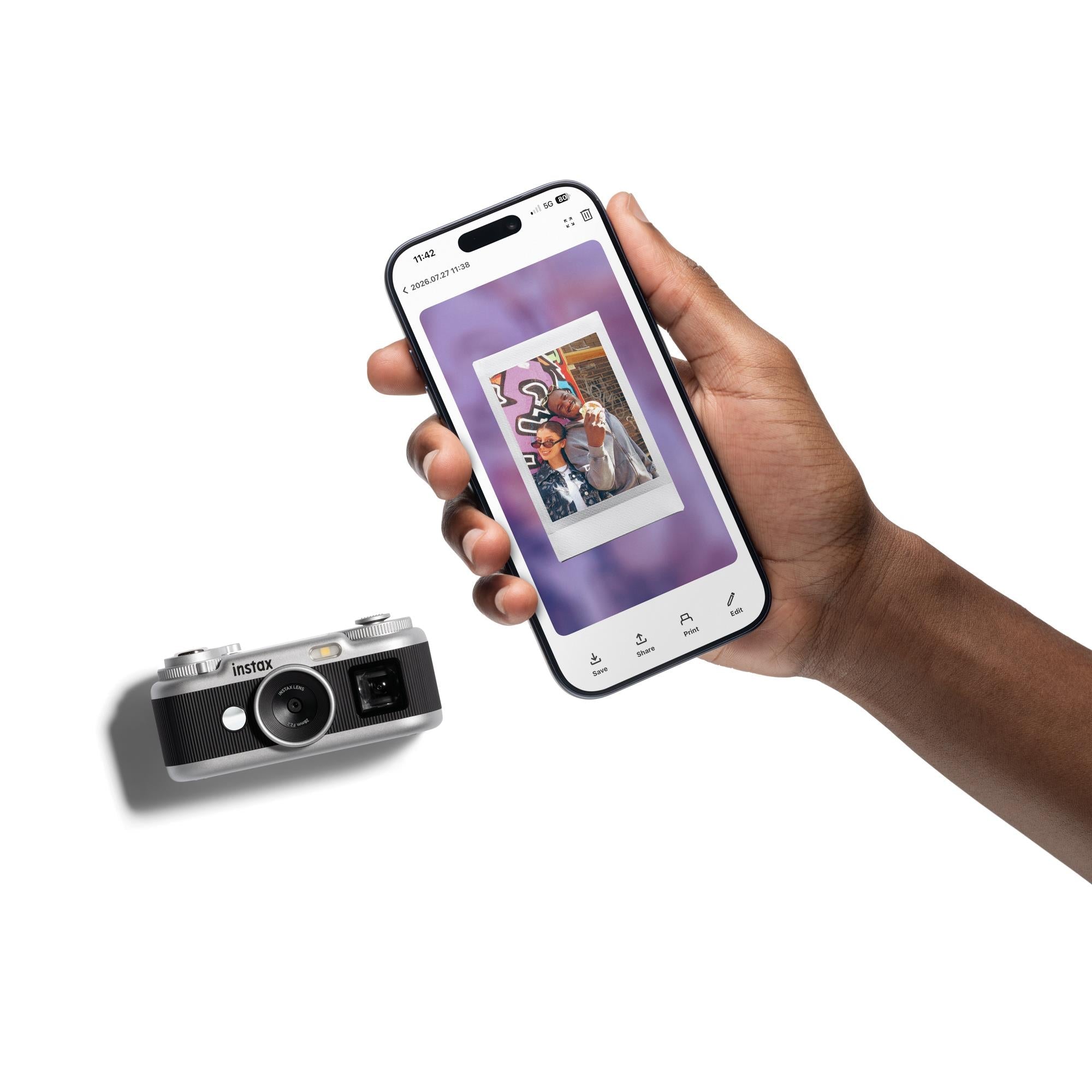 Fujifilm instax Pal 2 digital camera in black, image 8 - Digital Cameras at Tech Supply Shed NZ