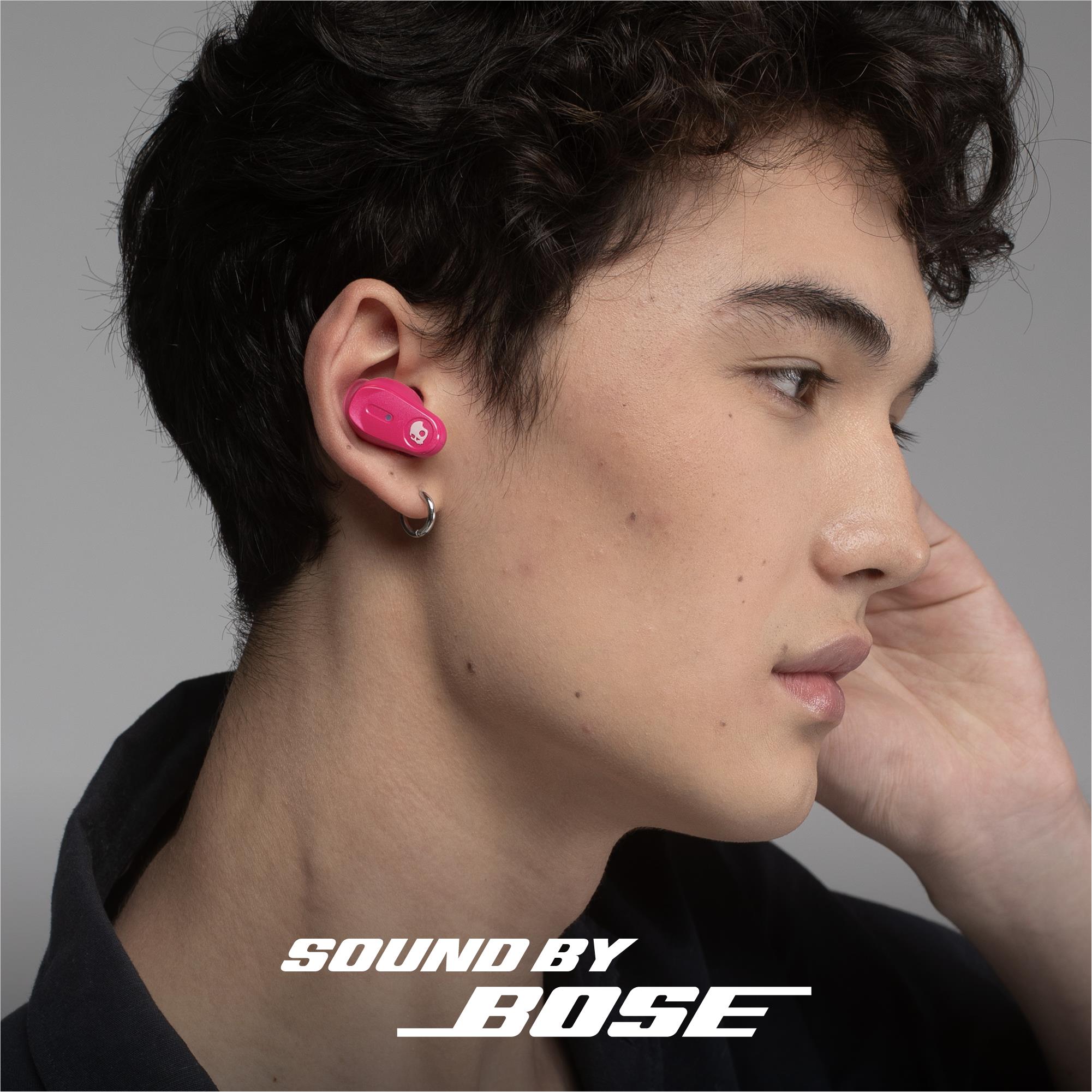 Skullcandy Method 360 ANC earbuds with Sound by Bose in pink and charging case, image 6 - In-Ear Headphones & Earbuds at Tech Supply Shed NZ