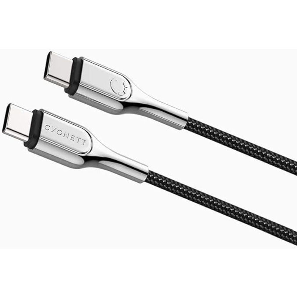 CY3742PCTYC - Cygnett Armoured 2.0 USB-C to USB-C (5A/100W ) Cable 3M- Black