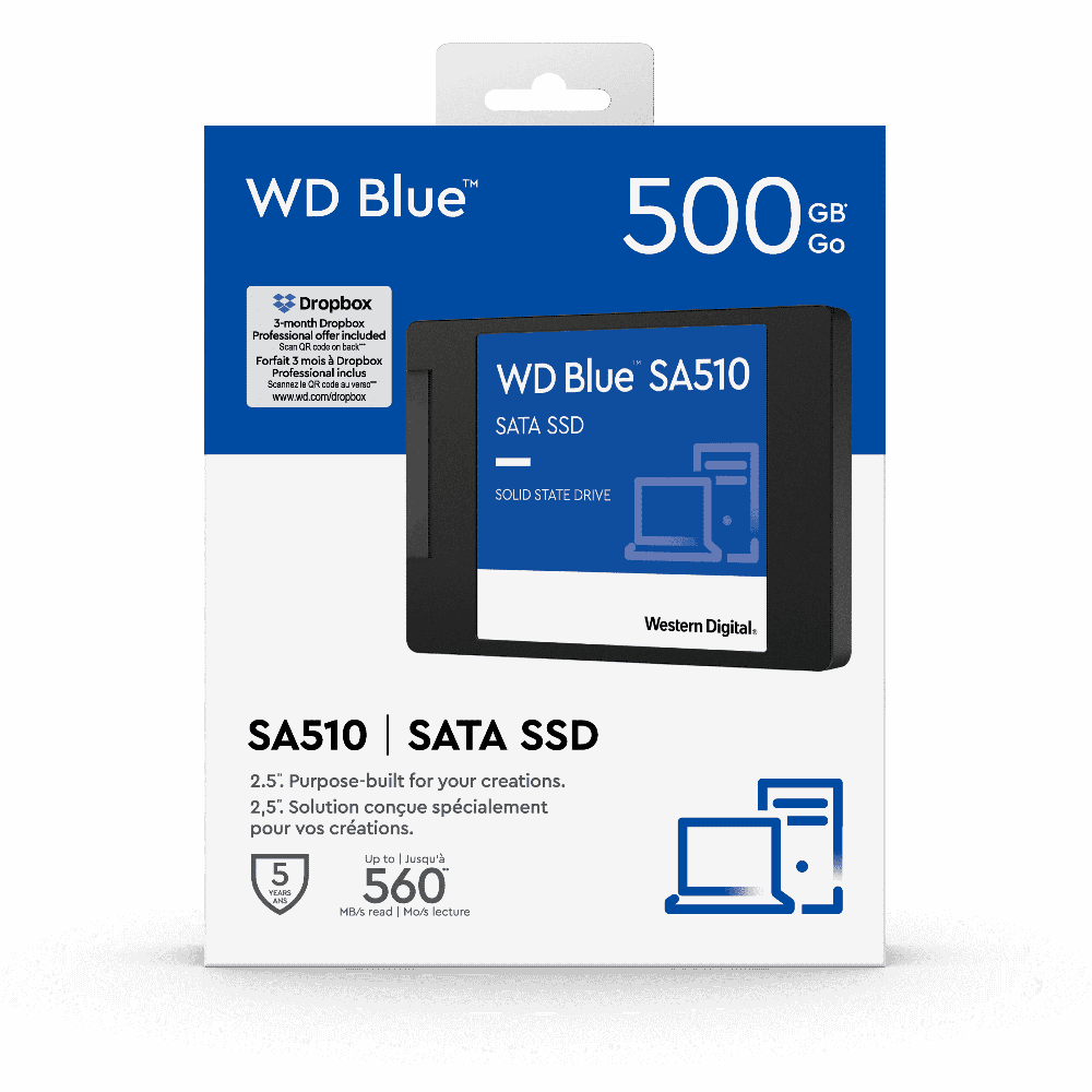wd blue sa510 500gb sata3 2.5" ssd tech supply shed