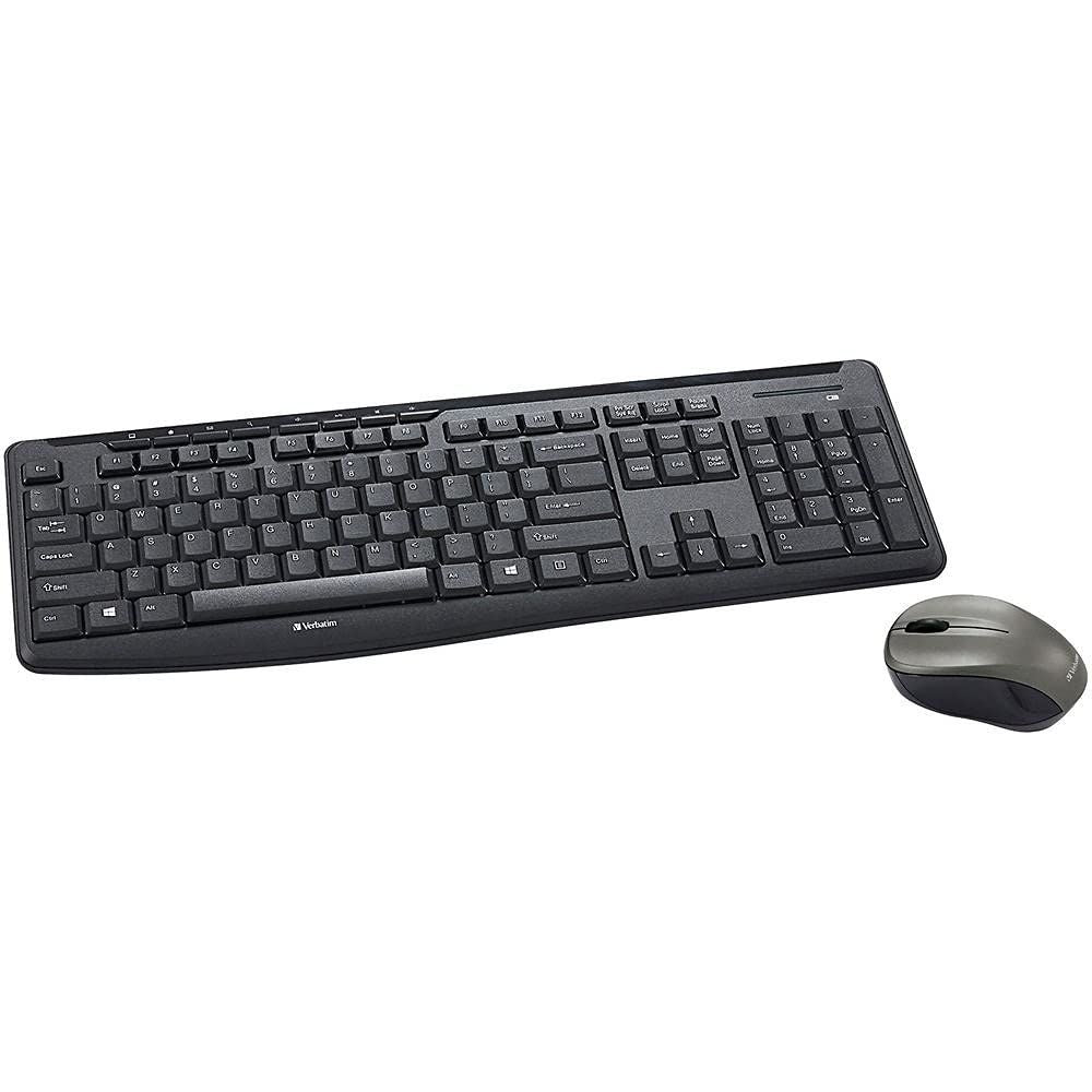verbatim wireless silent keyboard & mouse combo tech supply shed