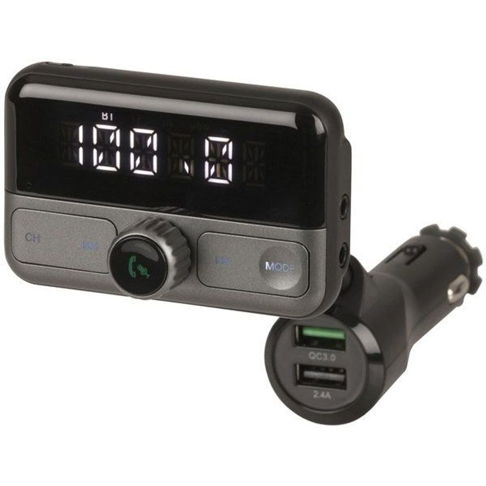 FM Transmitter with Bluetooth® Technology and Qualcomm® Quick Charge™ 3.0 USB