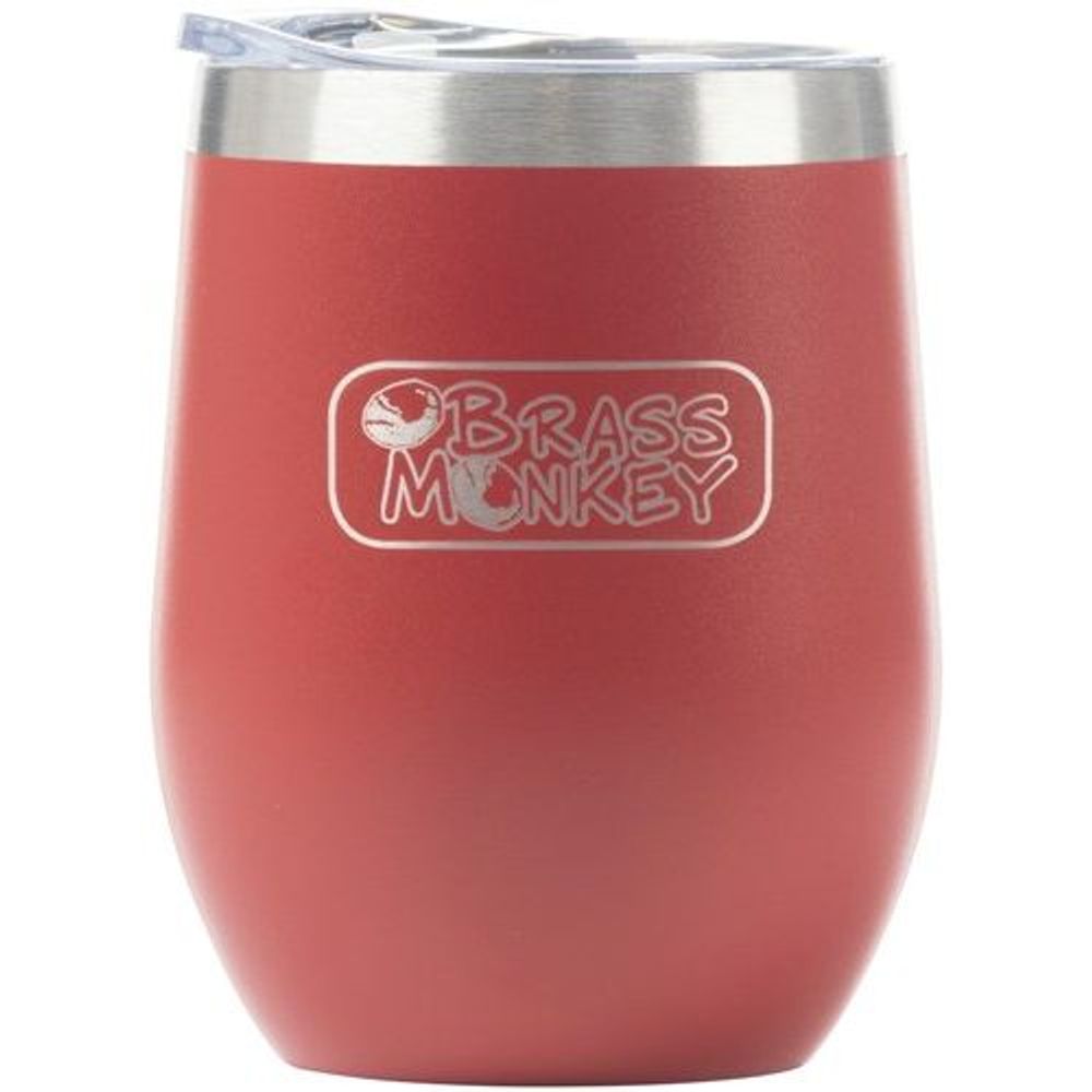 Brass Monkey 350ml Maroon Stainless Steel Cup with Lid