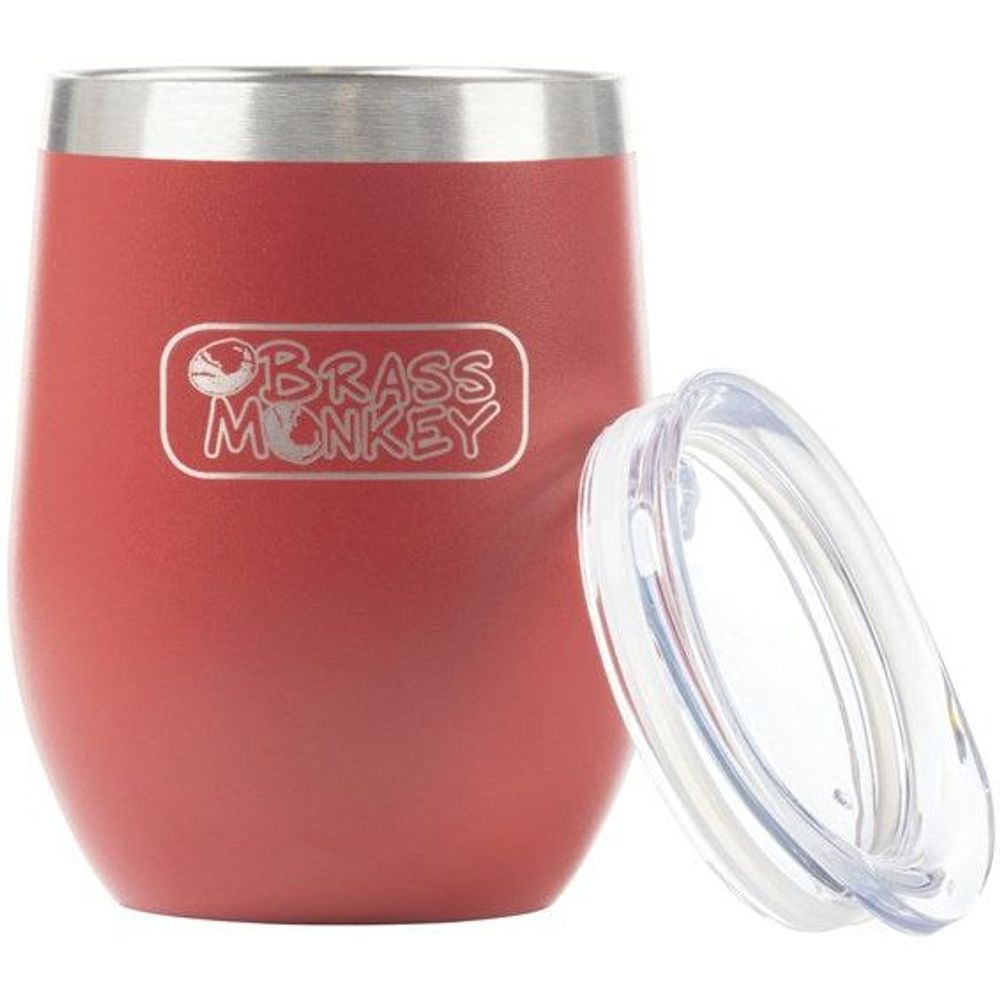 Brass Monkey 350ml Maroon Stainless Steel Cup with Lid