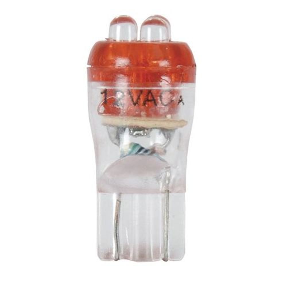 T10 Wedge Replacement LED QUAD Globe (Red)