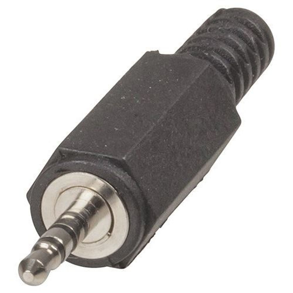 2.5mm 4 contact Miniature Plug - Black