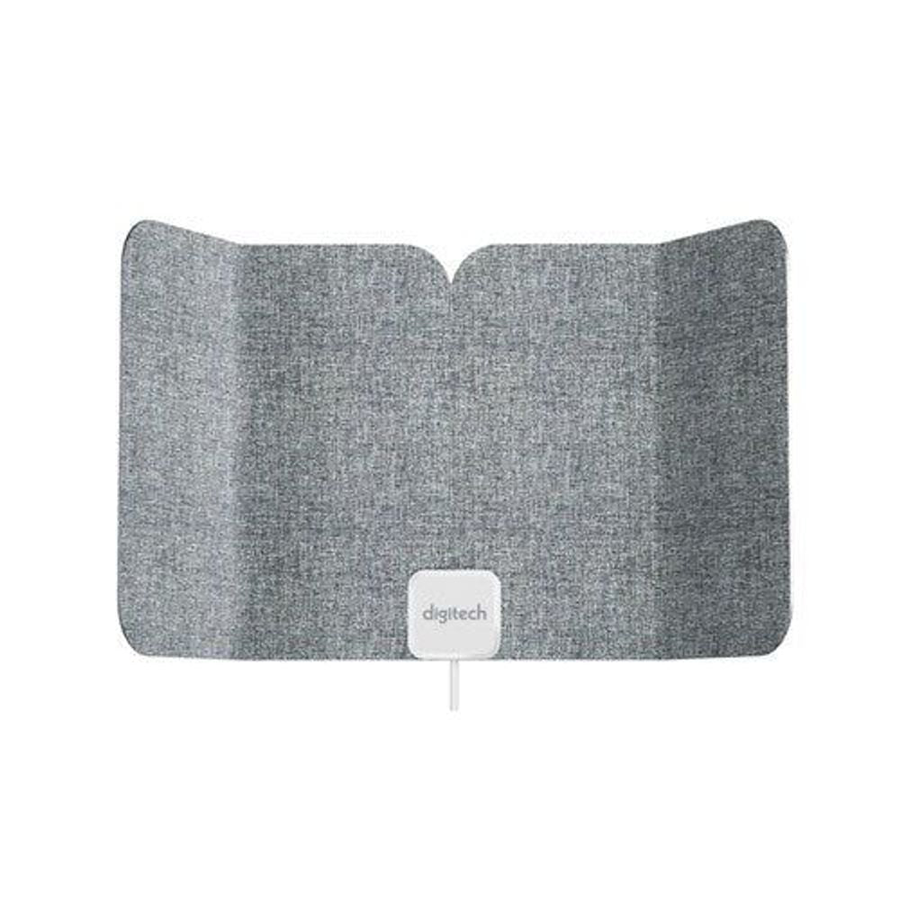 Ultra Thin Foldable Indoor TV UHF/VHF Antenna - Grey Fabric