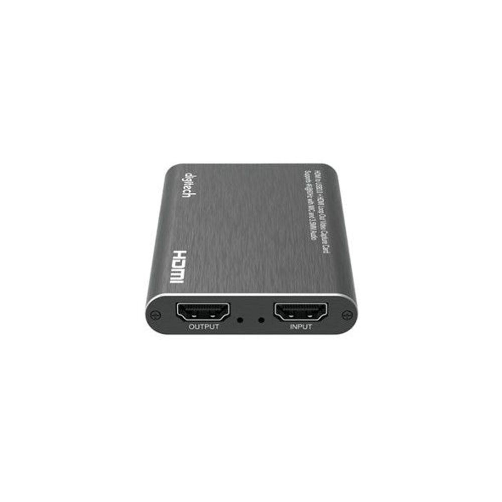 HDMI to USB3.0 + HDMI Loop Out Video Capture Card Supports 4K@60Hz with Mic and 3.5mm Audio