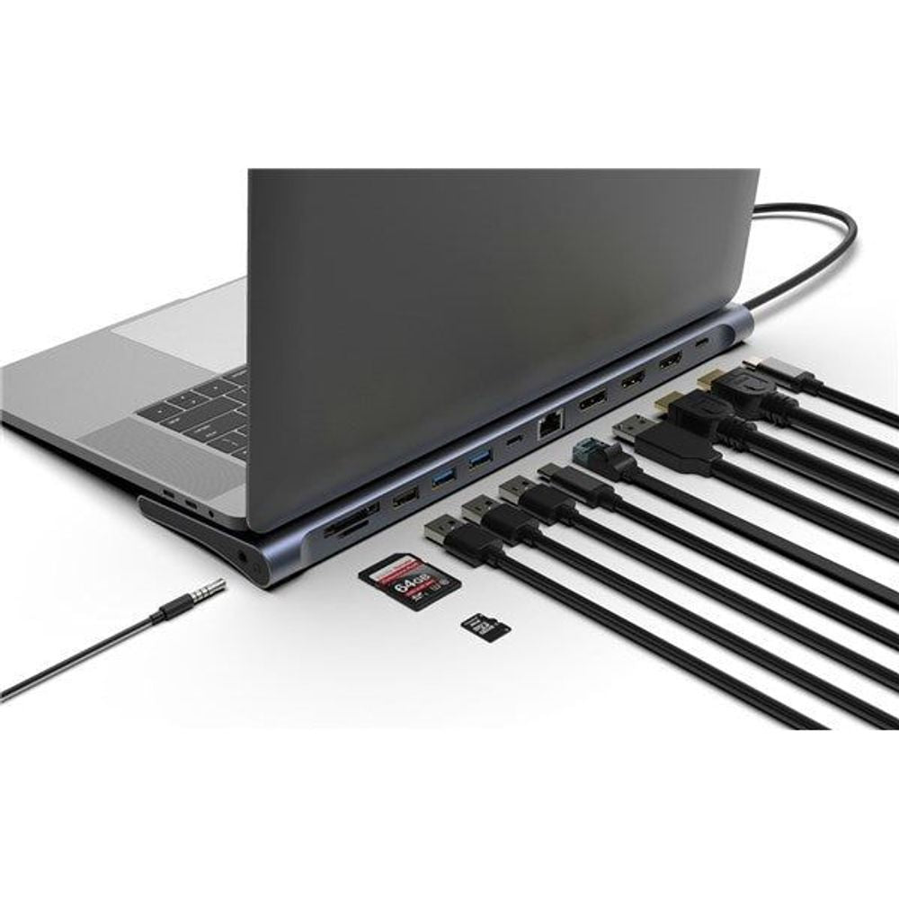 12-in-1 USB-C to Multi-Port Laptop Docking Station