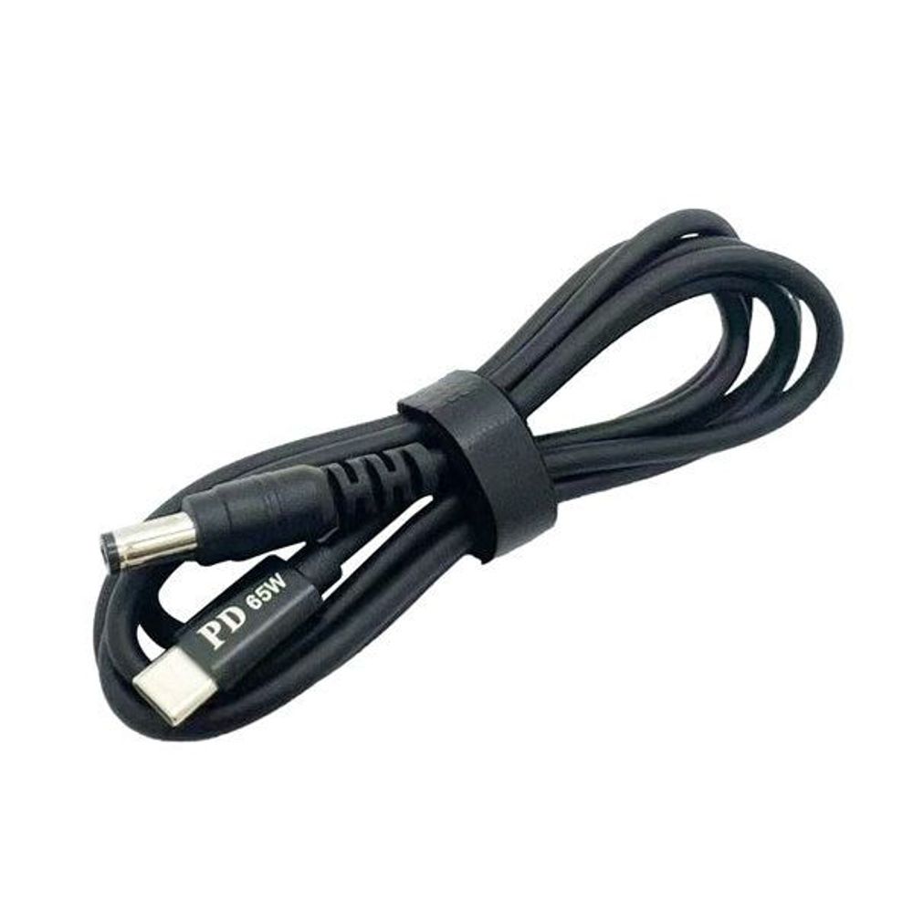 USB Type C 3.1 PD to 5.5mm Barrel Jack Cable - 12V 5A Output - 1.2m long