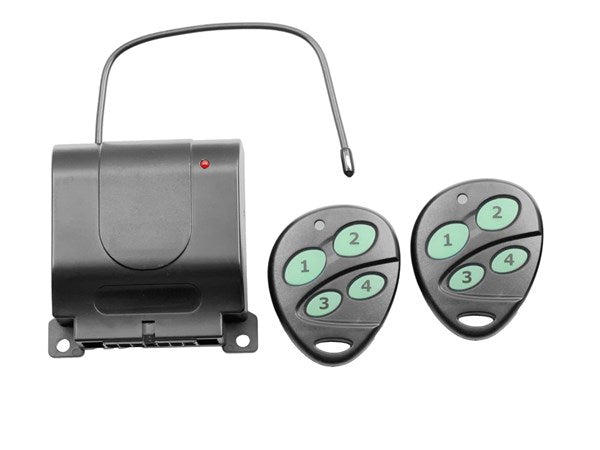 4-Channel W/less Rmt Ctrl Relay with 2 Key Fob
