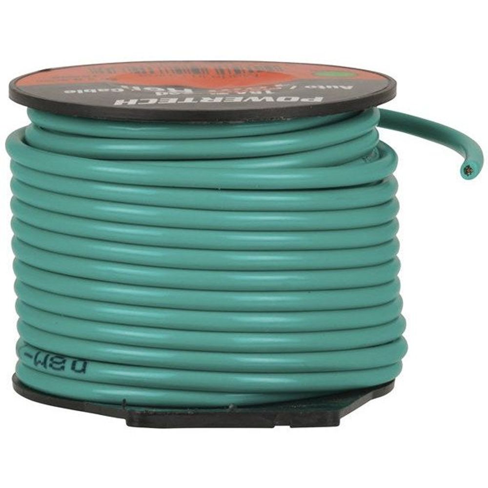15A DC Power Cable 10m Roll - Green