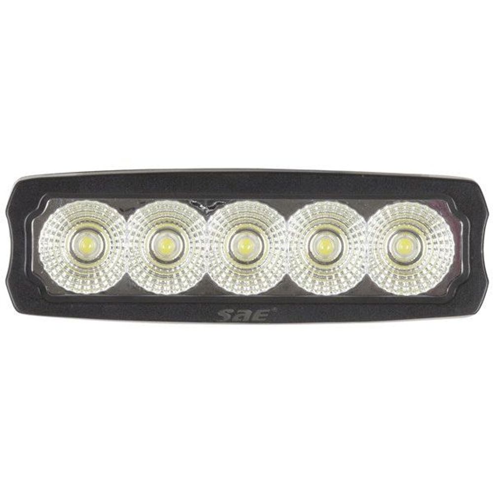 2250 Lumen Single Row LED Worklight, Flood Beam, Black