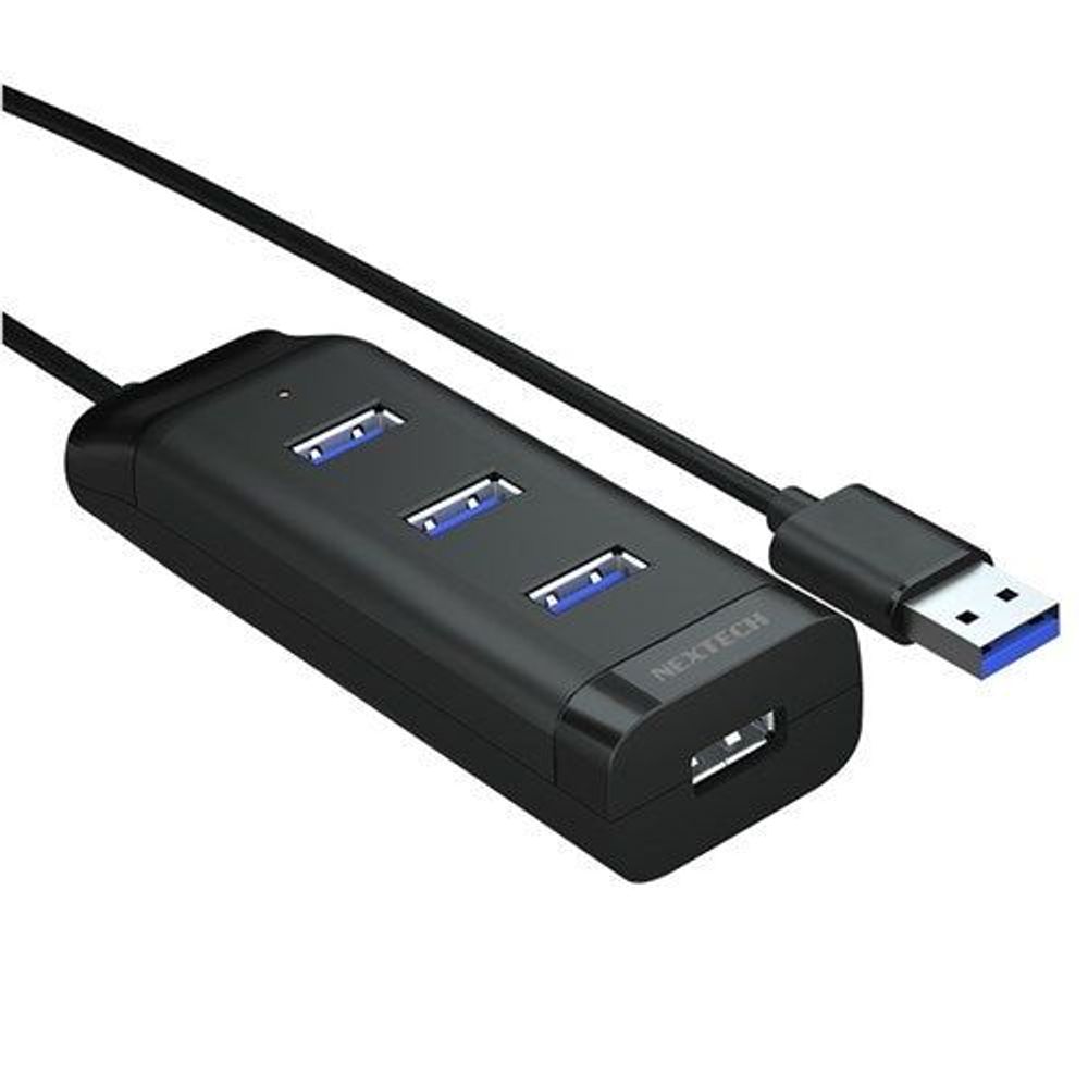 USB 3.0 4 Port Mini Hub Type-A Black