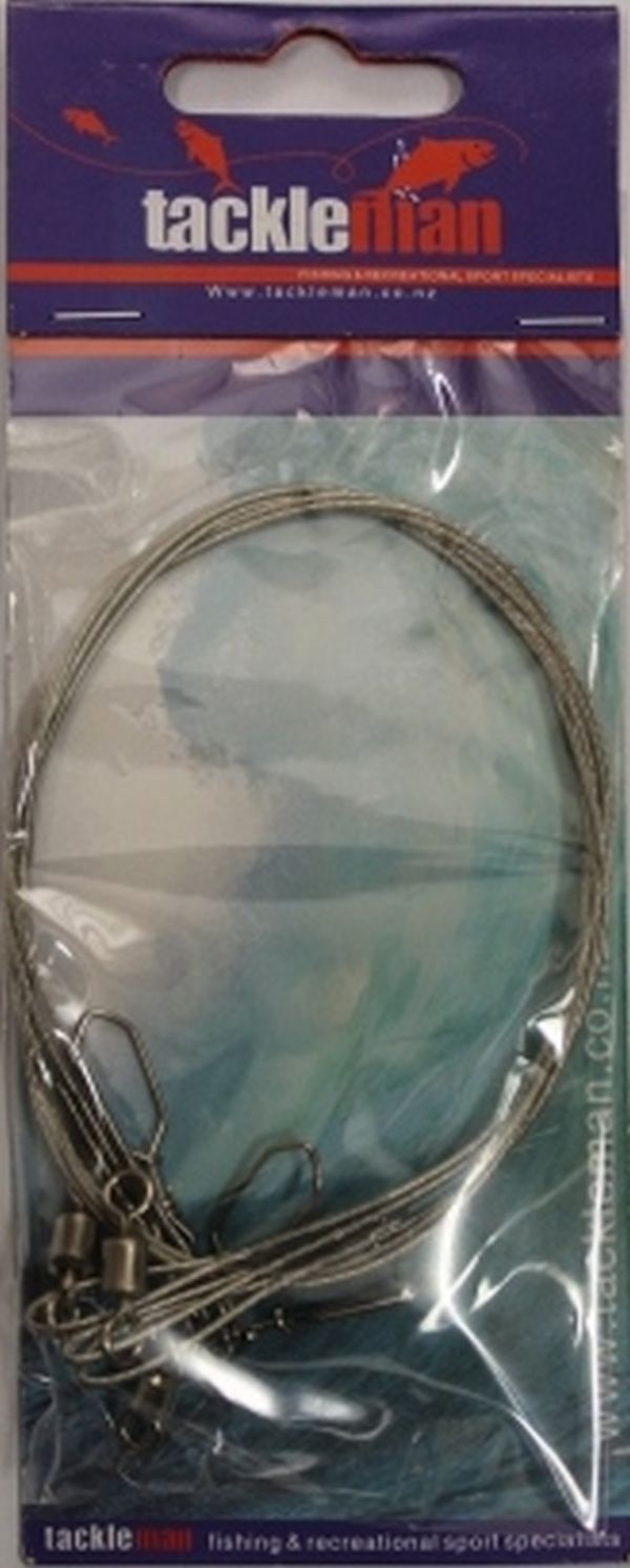 Nylon Coated Wire Trace S/S 100lb x 18" - 3pcs