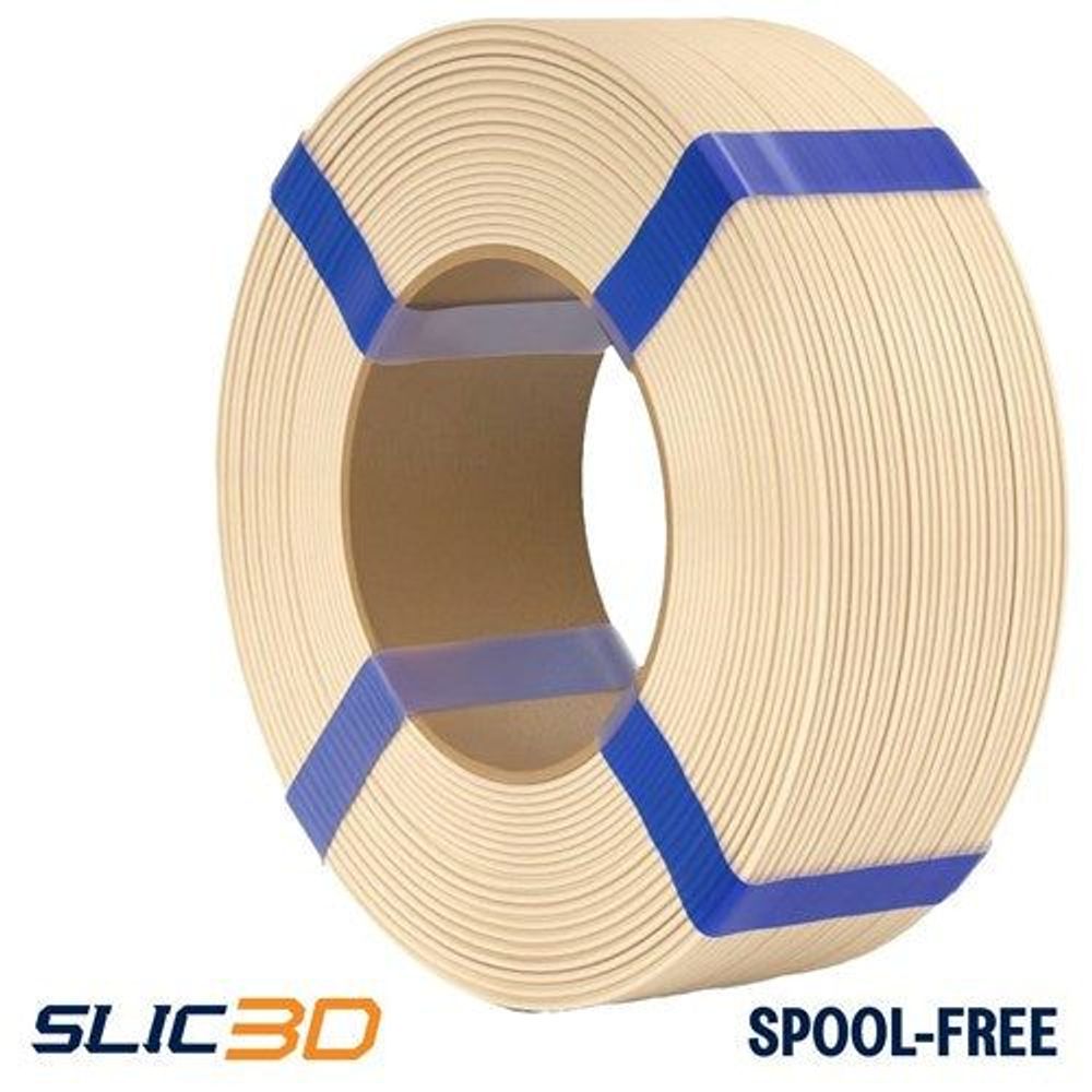 Slic3D PLA Spool-Less Beige 1.75mm 1kg filament