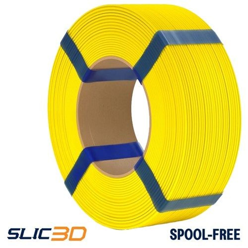 Slic3D PLA Spool-Less Yellow 1.75mm 1kg filament