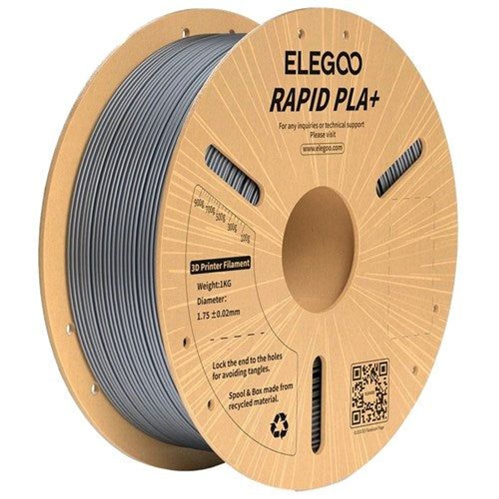 Elegoo Rapid PLA+ filament Silver 1.75mm 1kg
