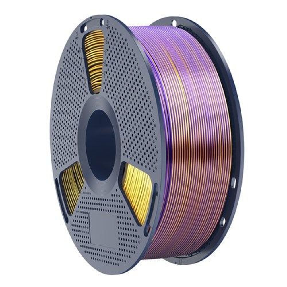 SUNLU Silk PLA+ Tri-Color Black Gold Purple 1.75mm 1kg roll