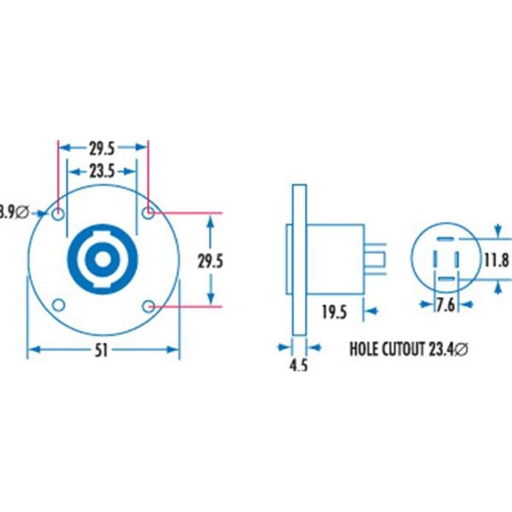 Round Speaker BIN Socket