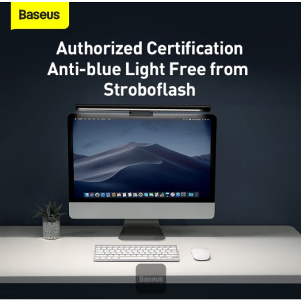 BAS25701 - Baseus i-wok Series USB Asymmetric Light Source Screen Hanging Light (Youth) Black