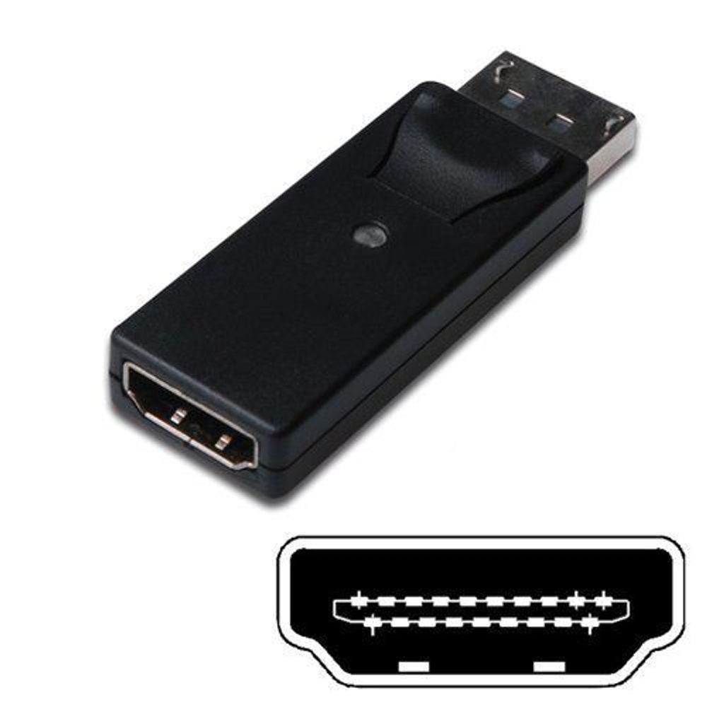 Digitus DisplayPort (M) to HDMI Type A (F) Adapter