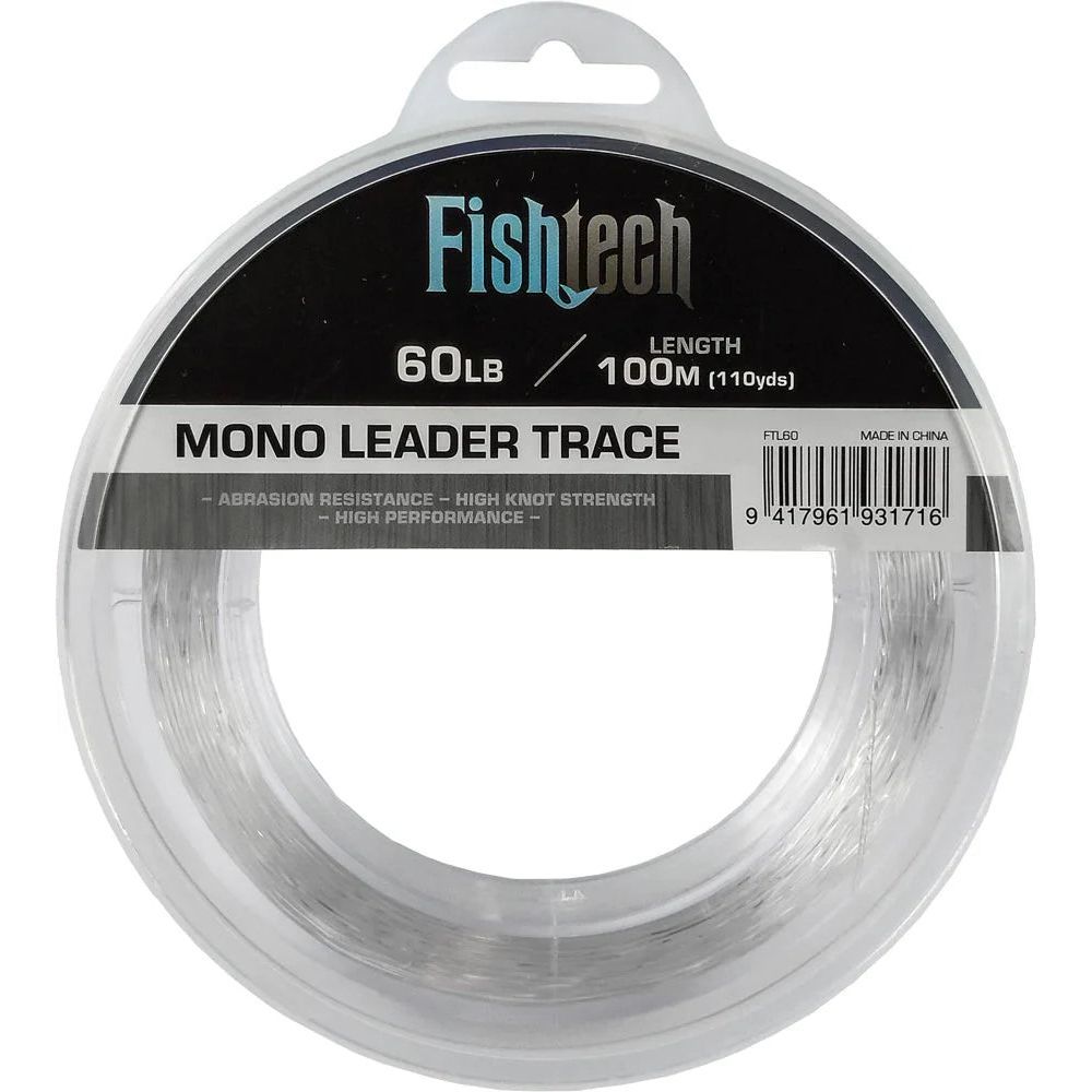 Leader - Hi Tensile Leader Line- 60lb 100m Fishtech | TECH SUPPLY SHED