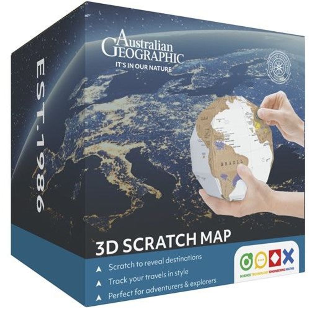 Australian Geographic Scratch World Globe