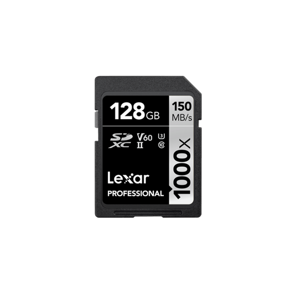 LEX-LSD128CRBAP1000 - Lexar Professional 1000x SDHC/SDXC UHS-II 128CR