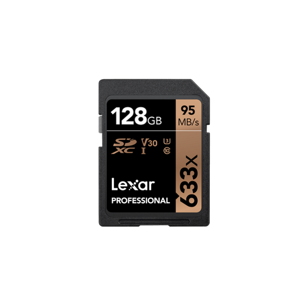 LEX-LSD128GCB1AP633 - Lexar Professional 633x U1 SDHC / SDXC 128GC