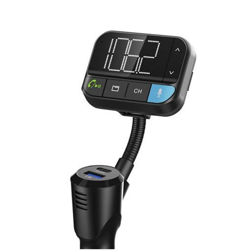 Digitech FM Transmitter with Voice Commands, Bluetooth, USB Type C Power Delivery 20W