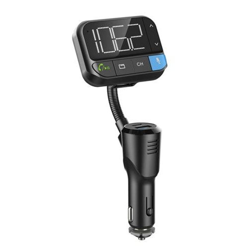 Digitech FM Transmitter with Voice Commands, Bluetooth, USB Type C Power Delivery 20W