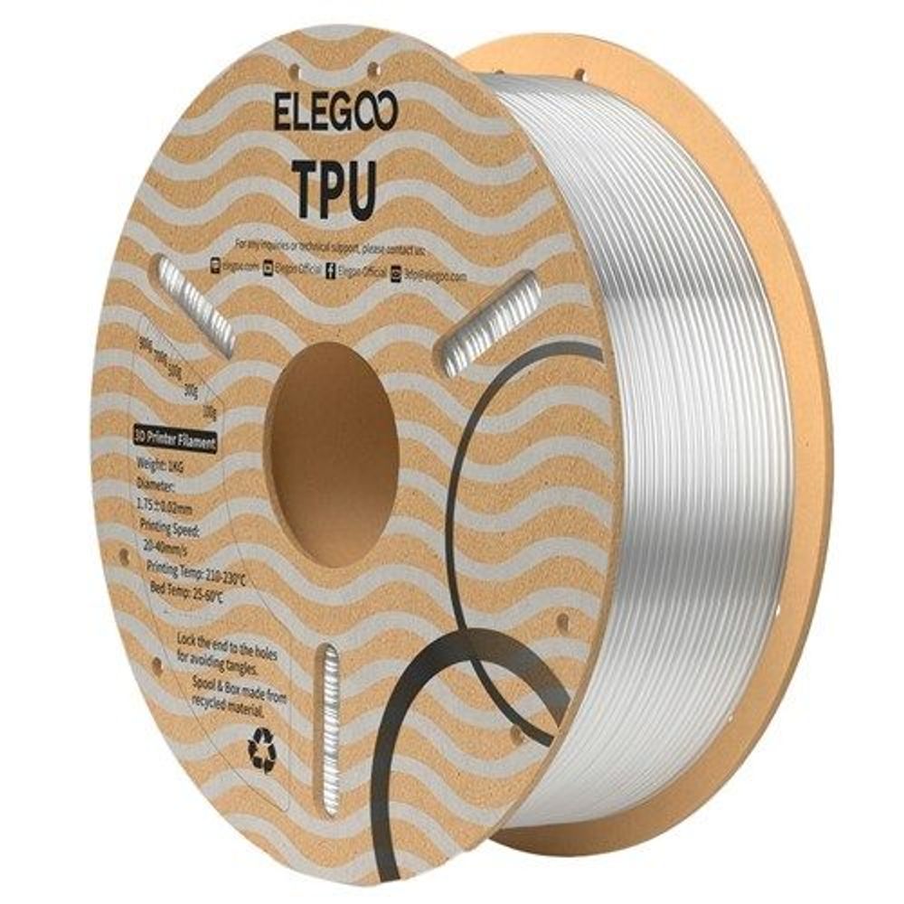 Elegoo TPU filament Clear 1.75mm 1kg