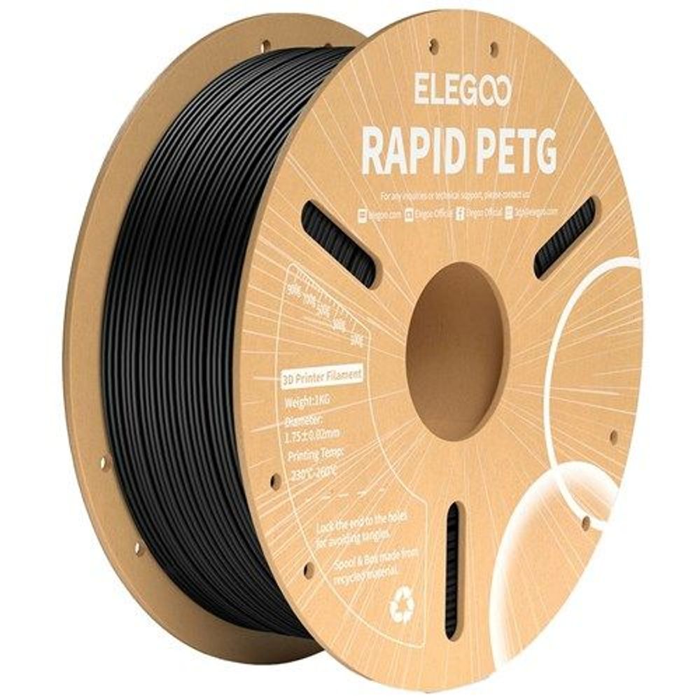 Elegoo Rapid PETG filament Black 1.75mm 1kg