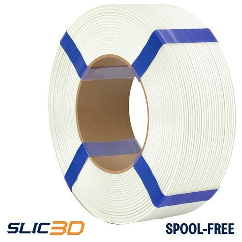 Slic3D PLA Spool-Less White 1.75mm 1kg filament