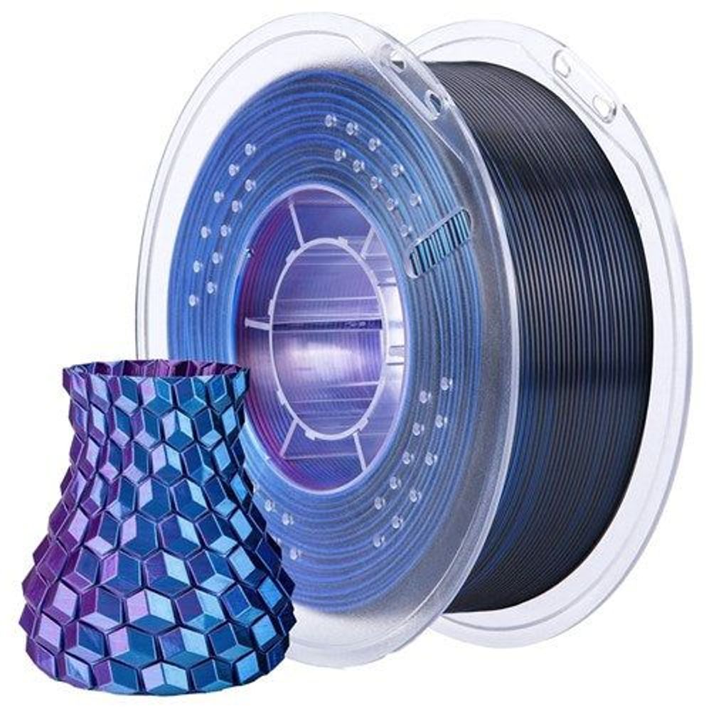 Elegoo Silk PLA filament Silk Blue Purple Black 1.75mm 1kg